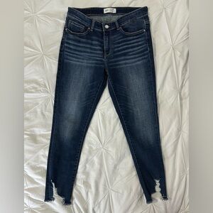 BKE Payton Mid Rise Distressed Skinny Jeans Size 28 Dark Wash Ankle Denim